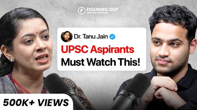 Dr Tanu Jain on UPSC Preparation, Corruption, Motivation, Philosophy & Focus | FO305 Raj Shamani