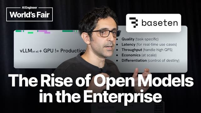 The Rise of Open Models in the Enterprise — Amir Haghighat, Baseten