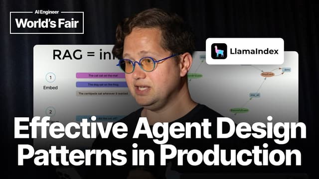 Effective agent design patterns in production — Laurie Voss, LlamaIndex