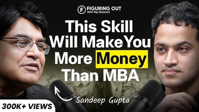 Is MBA Worth In 2025? Harvard vs IIM, CAT Exam & Public Speaking | Sandeep Gupta | FO340 Raj Shamani