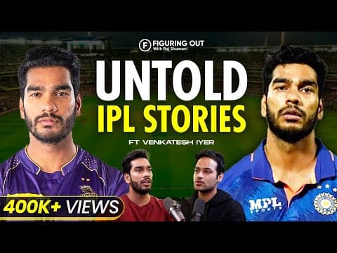 Venkatesh Iyer On IPL, Indian Cricket, MS Dhoni & SRK | FO 101 - Raj Shamani