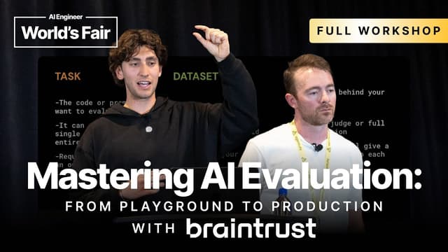 [Evals Workshop] Mastering AI Evaluation: From Playground to Production