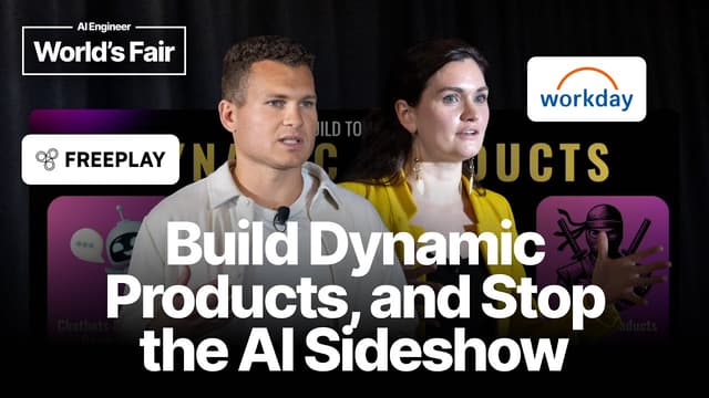 Build Dynamic Products, and Stop the AI Sideshow — Eliza Cabrera (Workday) + Jeremy Silva (Freeplay)