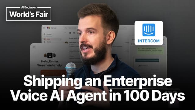 Shipping an Enterprise Voice AI Agent in 100 Days - Peter Bar, Intercom Fin