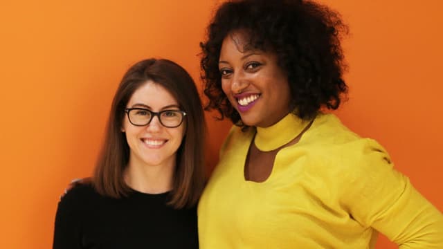 YC's Director of Events Domonique Fines with Elpha CEO Cadran Cowansage