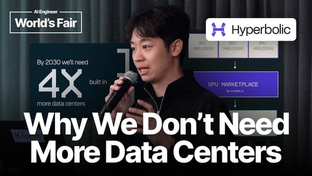Why We Don’t Need More Data Centers - Dr. Jasper Zhang, Hyperbolic