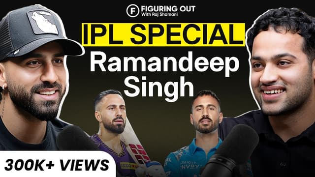 IPL, KKR, Sledging, Dressing Room, Dhoni, Rohit Sharma & SRK - Ramandeep Singh | FO332 Raj Shamani