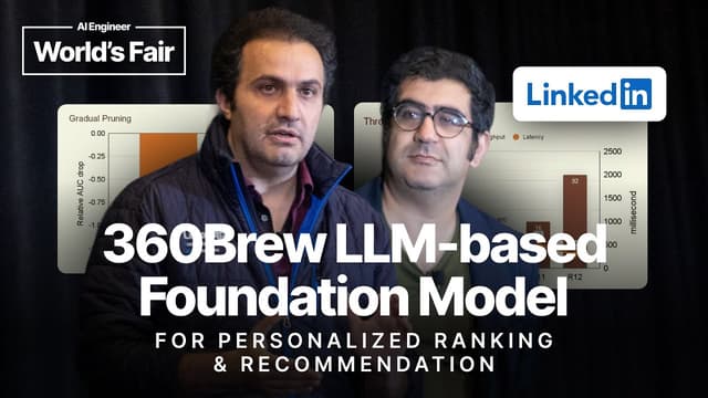 360Brew: LLM-based Personalized Ranking and Recommendation - Hamed and Maziar, LinkedIn AI