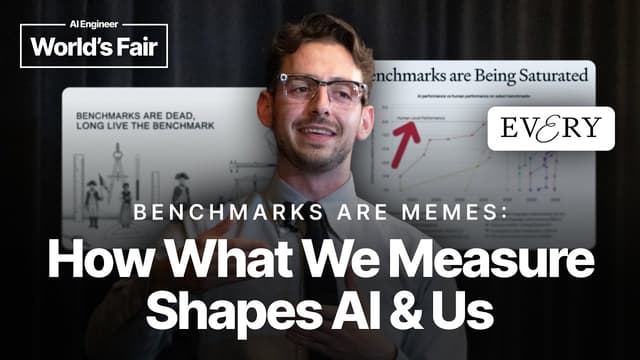 Benchmarks Are Memes: How What We Measure Shapes AI—and Us - Alex Duffy, Every.to