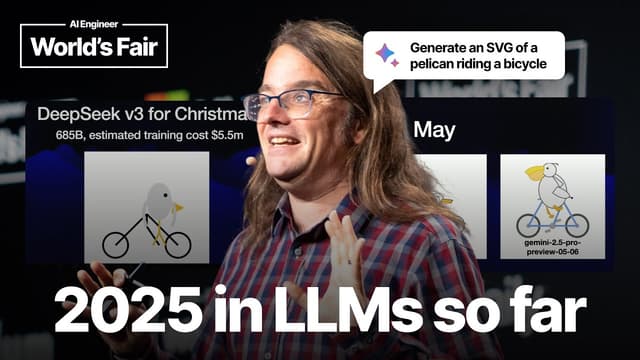 2025 in LLMs so far, illustrated by Pelicans on Bicycles — Simon Willison