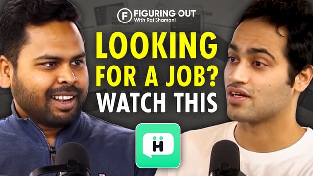 Startup Jobs, Team Building & Expansion MASTERCLASS Ft. Raj Das | Hirect | FO 39 - Raj Shamani