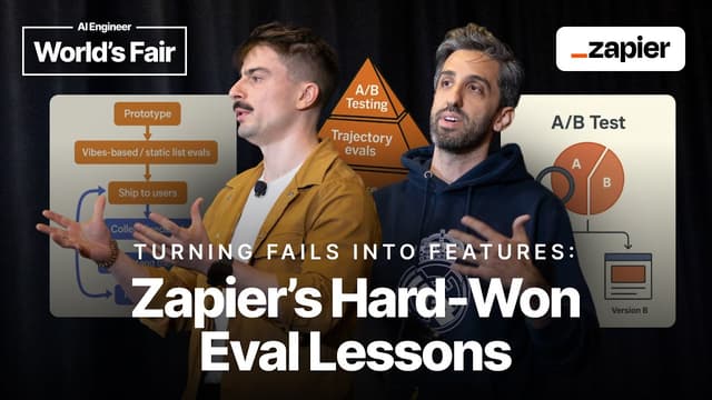 Turning Fails into Features: Zapier’s Hard-Won Eval Lessons — Rafal Willinski, Vitor Balocco, Zapier