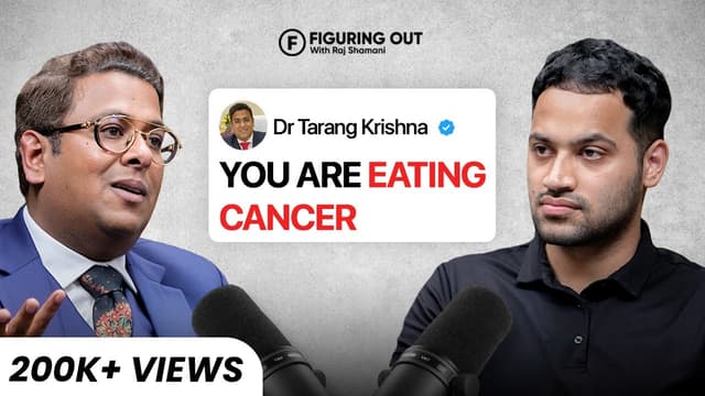 WATCH THIS To Avoid Cancer - Symptoms, Myths, Treatment, Diet & Food - Dr Tarang | FO322 Raj Shamani