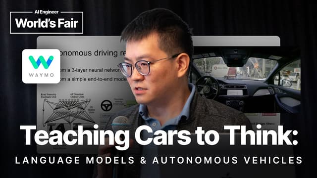 Waymo's EMMA: Teaching Cars to Think - Jyh Jing Hwang, Waymo