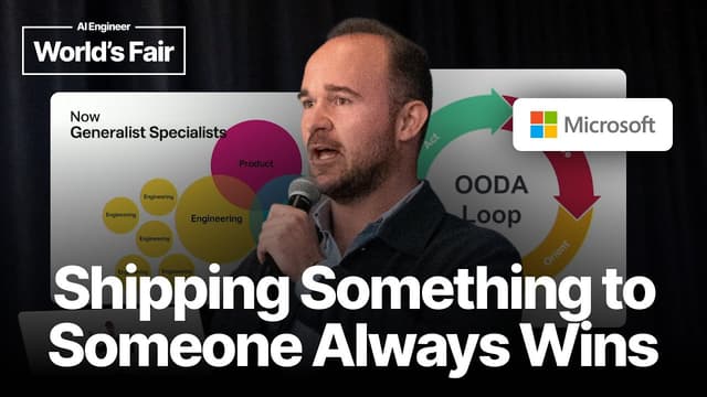 Shipping something to someone always wins — Kenneth Auchenberg (ex. Stripe, VSCode)