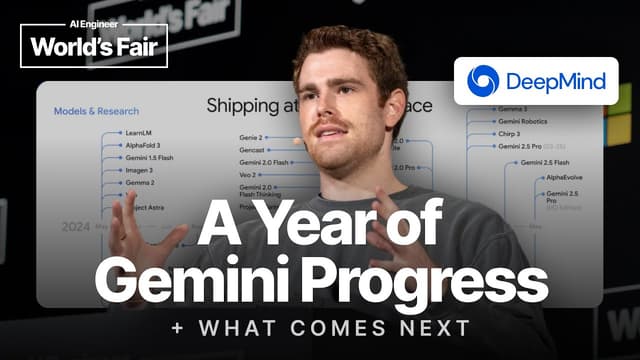 A year of Gemini progress + what comes next — Logan Kilpatrick, Google DeepMind