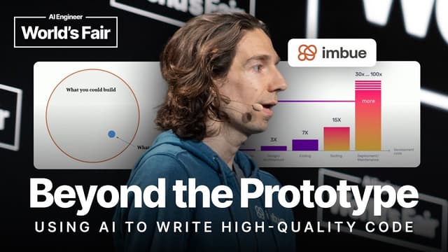 Beyond the Prototype: Using AI to Write High-Quality Code - Josh Albrecht, Imbue